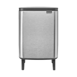 Brabantia Bo Hi afvalemmer 12 liter Matt Steel Fingerprint Proof
