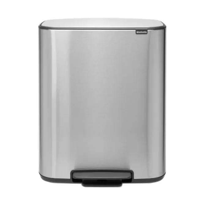 Brabantia Bo pedaalemmer 2 x 30 liter Matt Steel Fingerprint Proof