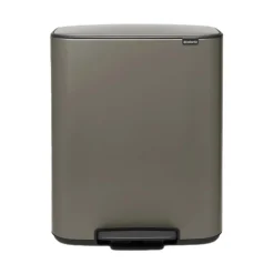 Brabantia Bo pedaalemmer 2 x 30 liter Platinum
