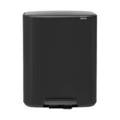 Brabantia Bo pedaalemmer 2 x 30 liter Matt Black