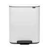 Brabantia Bo pedaalemmer 2 x 30 liter White