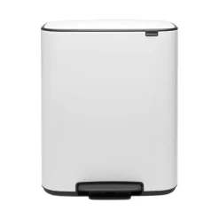 Brabantia Bo pedaalemmer 2 x 30 liter White