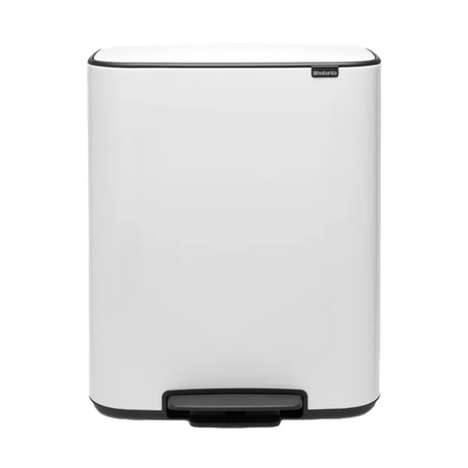 Brabantia Bo pedaalemmer 2 x 30 liter White