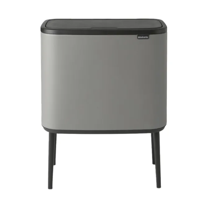 Brabantia Bo touch afvalemmer 11 + 23 liter Mineral Concrete