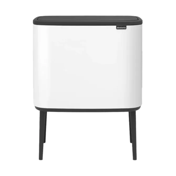 Brabantia Bo touch afvalemmer 11 + 23 liter White