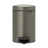 Brabantia Newicon pedaalemmer 3 liter Platinum