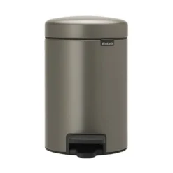 Brabantia Newicon pedaalemmer 3 liter Platinum