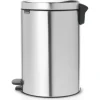 Brabantia Newicon pedaalemmer 20 liter Matt Steel Fingerprin