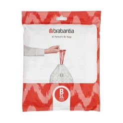 Brabantia PerfectFit B afvalzakken met trekband 5 liter 40 stuks