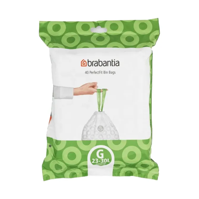 Brabantia PerfectFit G afvalzakken met trekband 23 tot 30 liter 40 stuks