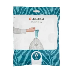Brabantia PerfectFit W afvalzakken met trekband 5 liter 40 stuks