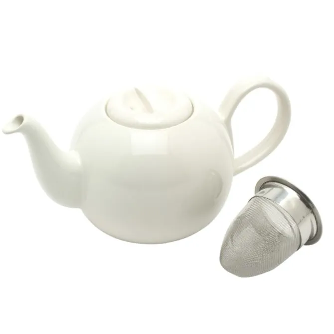 Bredemeijer Cosy binnenpot met filter 1,3 liter aardewerk wit