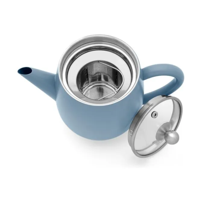 Bredemeijer Duet Eva theepot 1,1 liter rvs Ice Blue