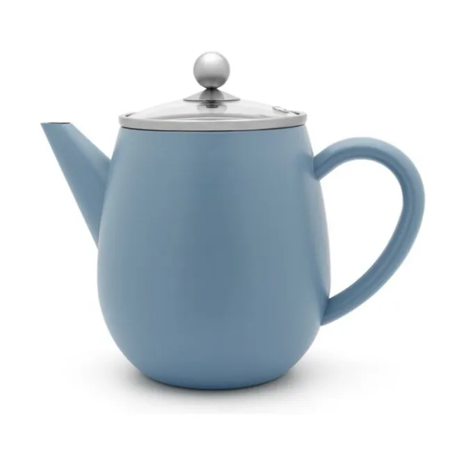 Bredemeijer Duet Eva theepot 1,1 liter rvs Ice Blue