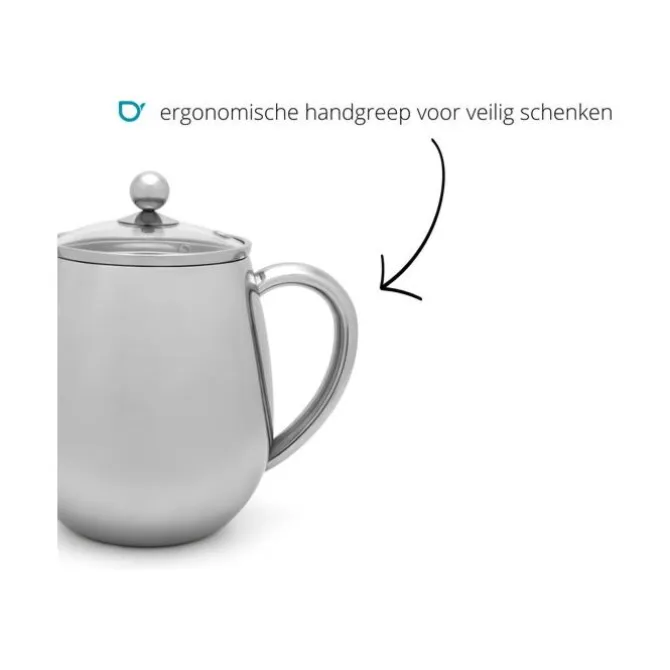 Bredemeijer Duet Eva theepot 500 ml rvs glanzend