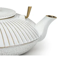 Bredemeijer Linhai theepot 1,1 liter gietijzer Off-white