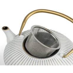 Bredemeijer Linhai theepot 1,1 liter gietijzer Off-white