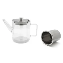 Bredemeijer San Remo theepot 1 liter dubbelwandig glas