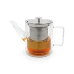 Bredemeijer San Remo theepot 1 liter dubbelwandig glas