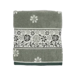 Bunzlau Castle Belle Fleur handdoek 60 x 53 cm katoen donkergroen