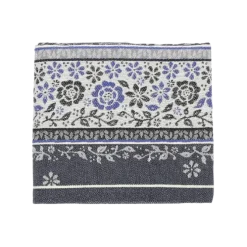 Bunzlau Castle Belle Fleur theedoek 65 x 65 cm katoen donkerblauw
