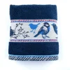 Bunzlau Castle Birds handdoek 53 x 60 cm katoen donkerblauw