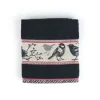 Bunzlau Castle Birds handdoek 53 x 60 cm katoen zwart
