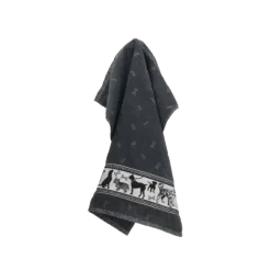 Bunzlau Castle Dogs Anthracite handdoek 53 x 60 cm