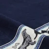 Bunzlau Castle Dogs handdoek 53 x 60 cm katoen donkerblauw