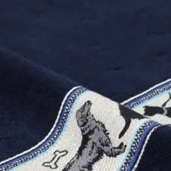 Bunzlau Castle Dogs handdoek 53 x 60 cm katoen donkerblauw