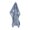 Bunzlau Castle Flowerbed handdoek 53 x 60 cm katoen Grey Blue