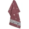 Bunzlau Castle Forest Animals theedoek 65 x 65 cm katoen Burgundy