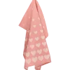 Bunzlau Castle Hearts Pink theedoek 65 x 65 cm