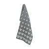 Bunzlau Castle Hearts theedoek 65 x 65 cm katoen Antraciet