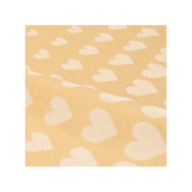 Bunzlau Castle Hearts Yellow theedoek 60 x 60 cm