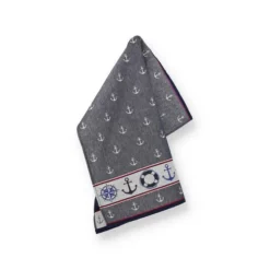 Bunzlau Castle Maritime theedoek 65 x 65 cm katoen donkerblauw
