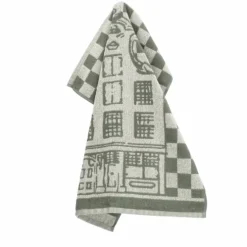 Bunzlau Castle Rijksmuseum Canal Houses handdoek 53 x 60 cm Dark Green