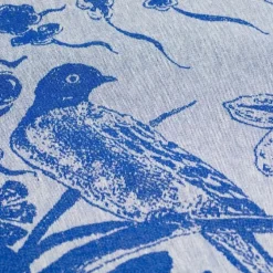 Bunzlau Castle Rijksmuseum Delfts Blauw Bird theedoek 65 x 65 cm katoen koningsblauw