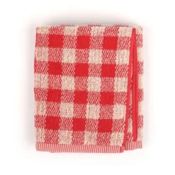 Bunzlau Castle Ruit handdoek 53 x 60 cm katoen rood