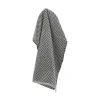 Bunzlau Castle Small Check handdoek 53 x 60 cm katoen Antraciet