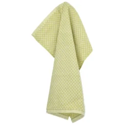 Bunzlau Castle Small Check handdoek 53 x 60 cm katoen groen