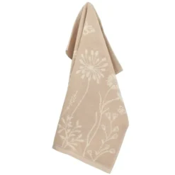 Bunzlau Castle Wild Flowers handdoek 53 x 60 cm katoen beige