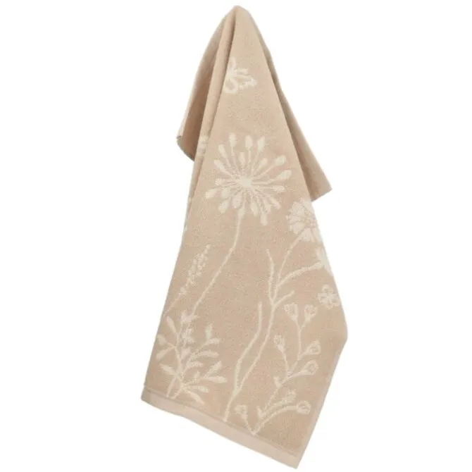 Bunzlau Castle Wild Flowers handdoek 53 x 60 cm katoen beige