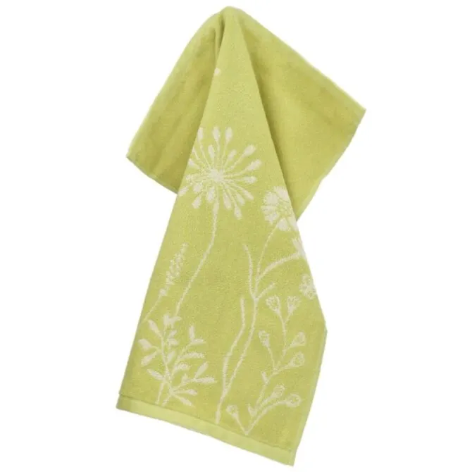 Bunzlau Castle Wild Flowers handdoek 53 x 60 cm katoen groen