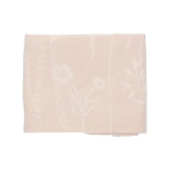 Bunzlau Castle Wild Flowers theedoek 65 x 65 cm katoen beige