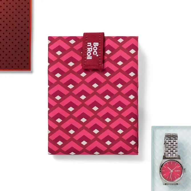 by Roll'eat Boc'n'Roll Vintage herbruikbaar boterhamzakje 54 x 32 cm polyester Loop