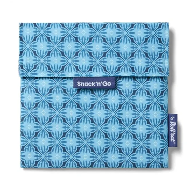 by Roll'eat Snack'n'Go Vintage herbruikbare Snack Bag 18 x 18 cm polyester Bloom