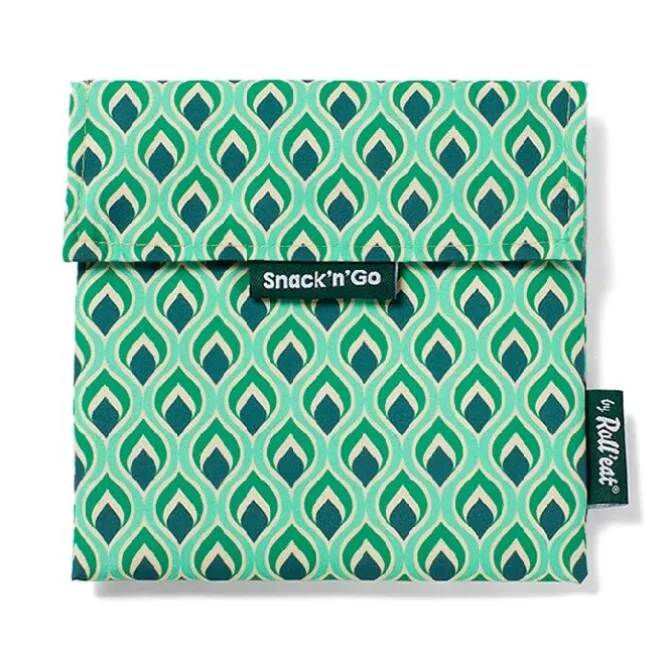 by Roll'eat Snack'n'Go Vintage herbruikbare Snack Bag 18 x 18 cm polyester Flame