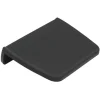 Cafelat tamping mat met rand 21 x 15 cm silicone zwart