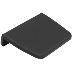 Cafelat tamping mat met rand 21 x 15 cm silicone zwart